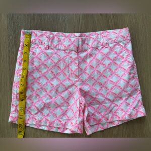 Vineyard Vines Pink and White Patterned Girls Shorts
